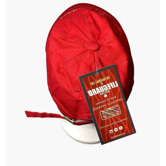 Lifegaurd Uniform Embroidered Baseball Cap Active Cap Red Adjustable Life Gaurd - Picture 2 of 8